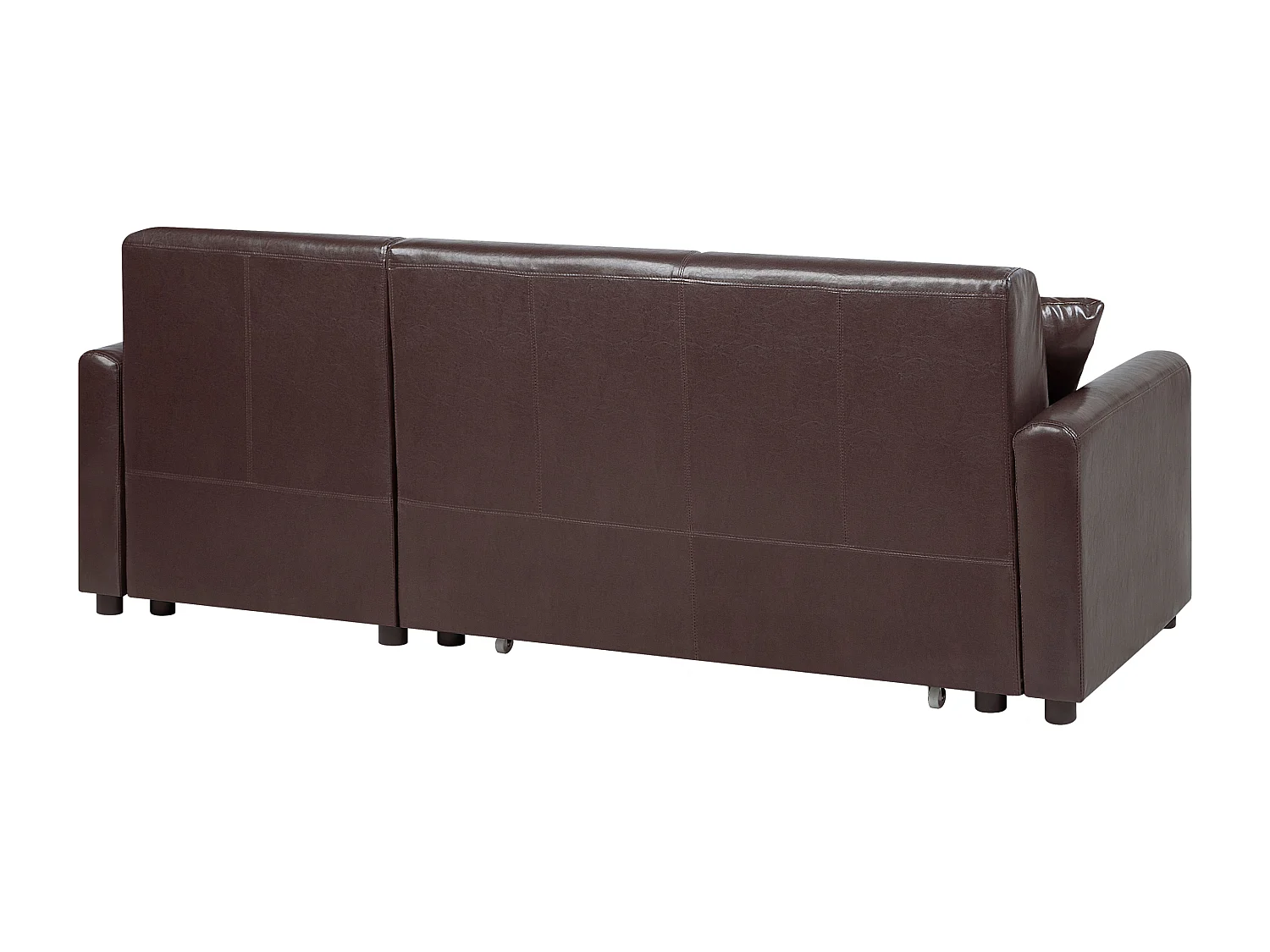 Hoekbank OGNA Donkerbruin met opbergruimte Linkerzijde