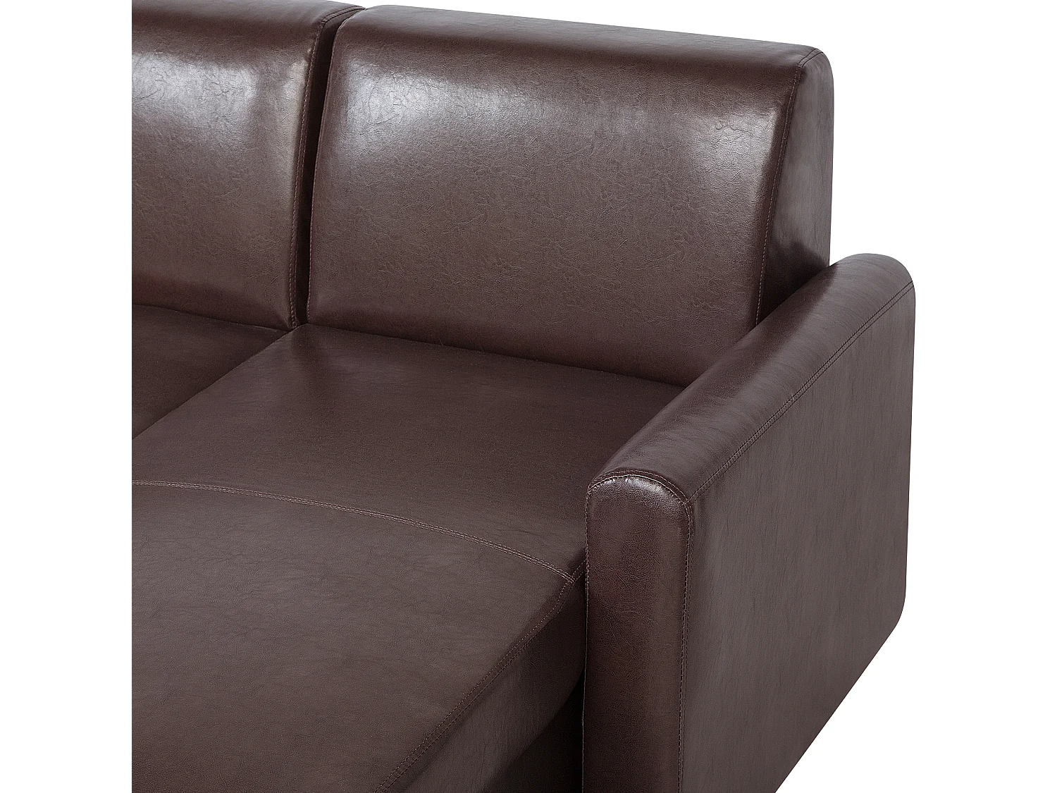 Hoekbank OGNA Donkerbruin met opbergruimte Linkerzijde