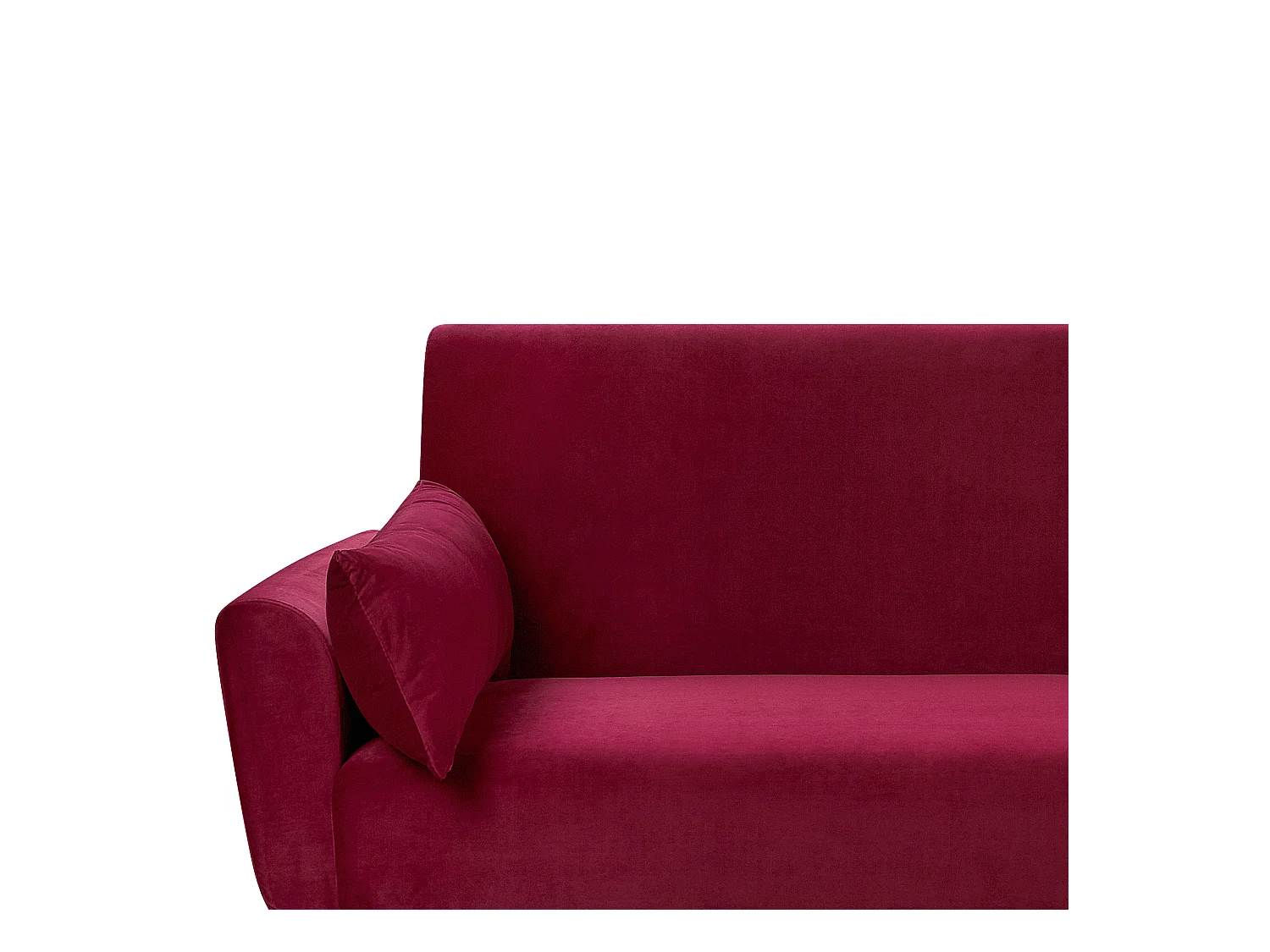 Sofá cama EINA Terciopelo Borgoña 3 plazas