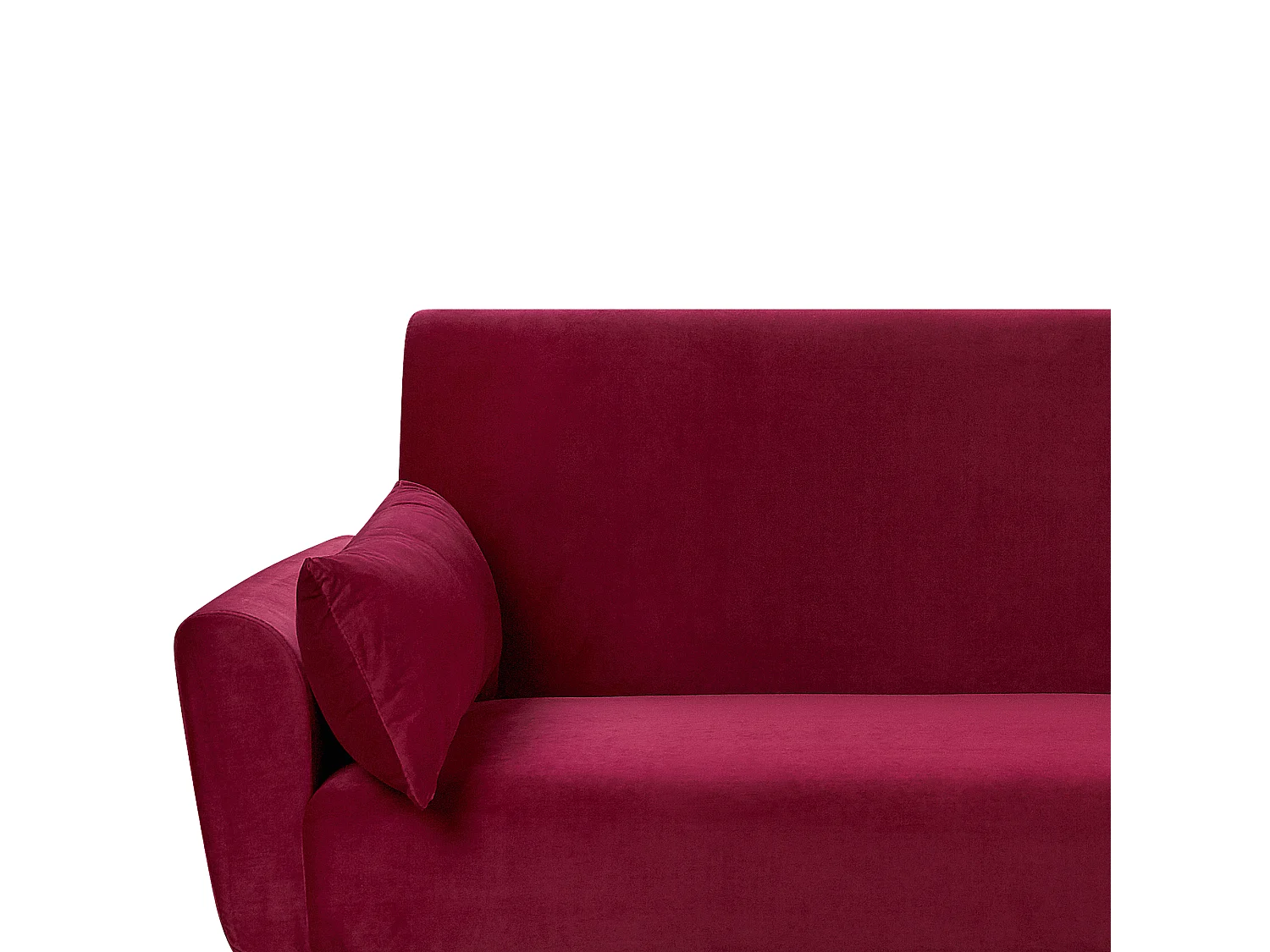 Canapé-lit 3 places EINA Velours Rouge Bordeaux