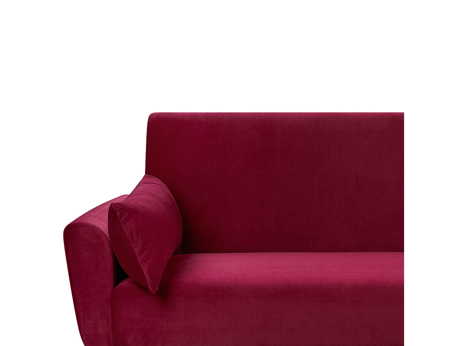 Sofá-cama EINA Veludo Bordeaux 3 lugares