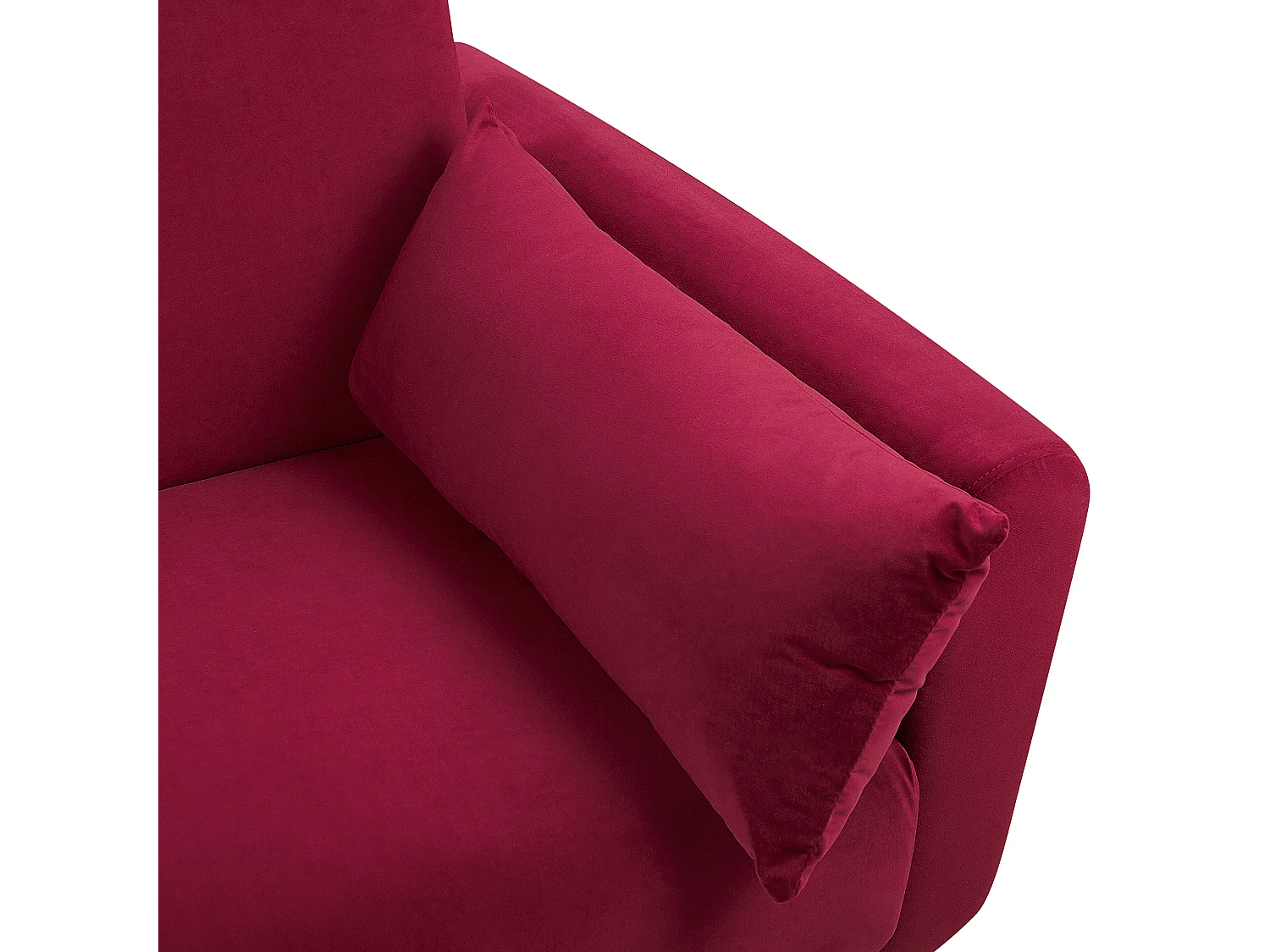 Sofá-cama EINA Veludo Bordeaux 3 lugares