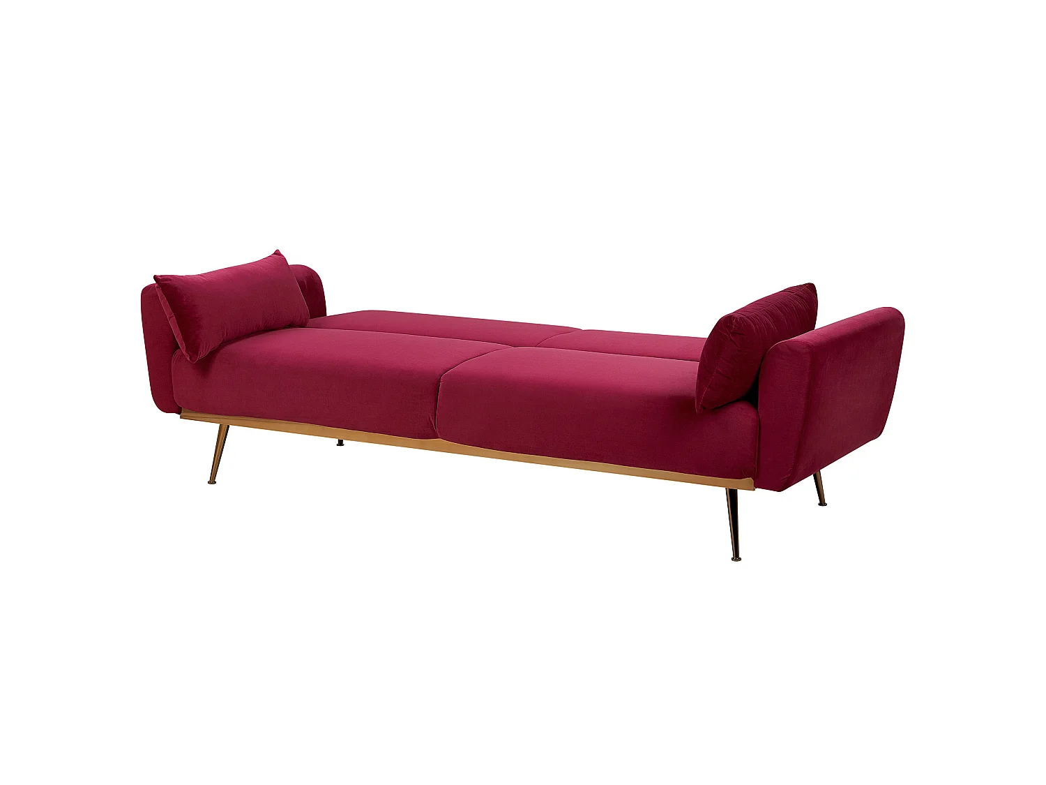 Sofa Bed 3 Seater EINA Velvet Burgundy
