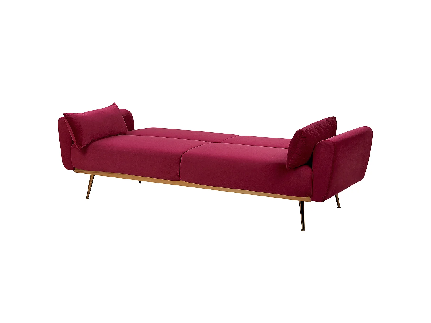 Sofa Bed 3 Seater EINA Velvet Burgundy