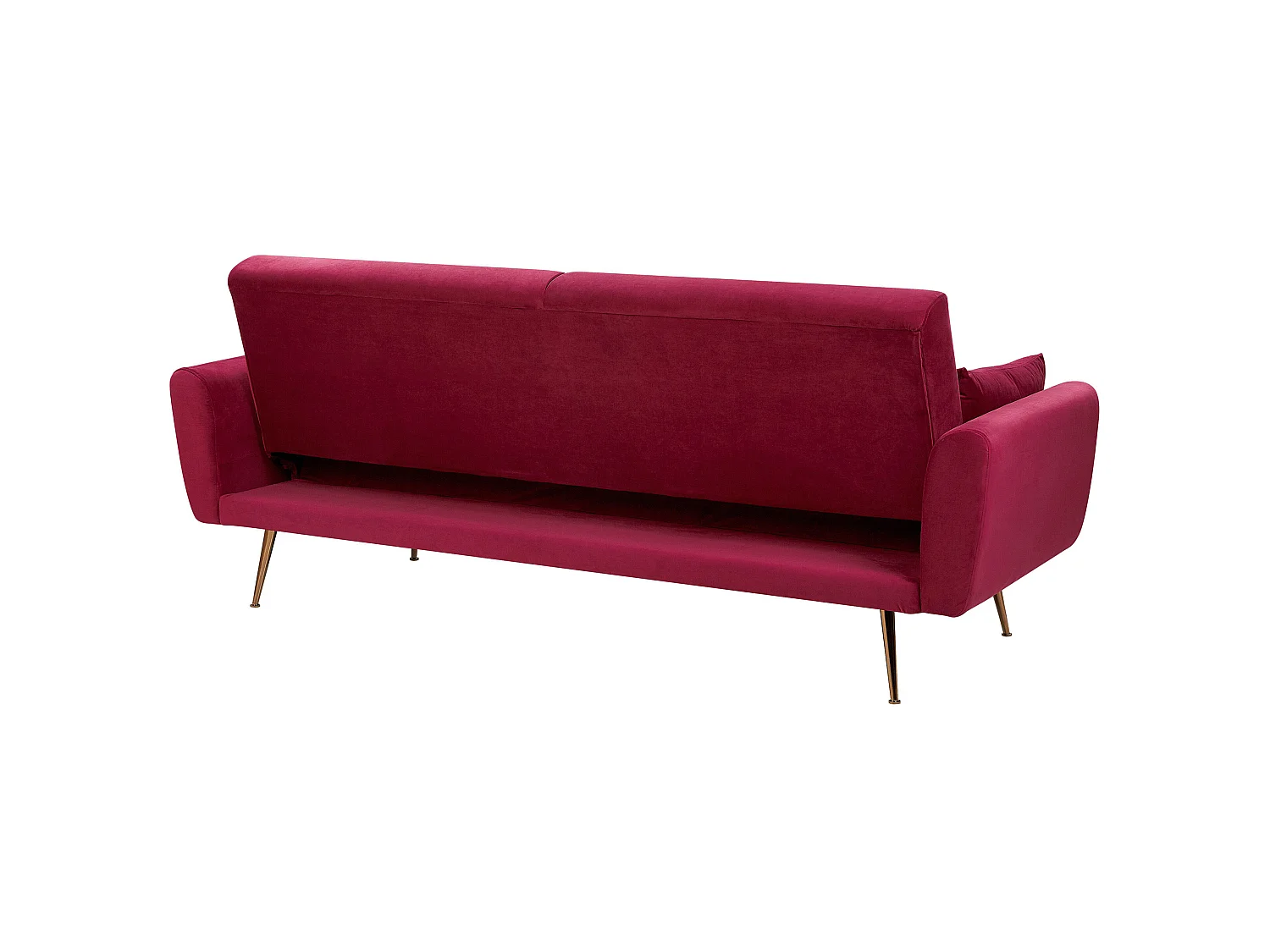 Sofa Bed 3 Seater EINA Velvet Burgundy