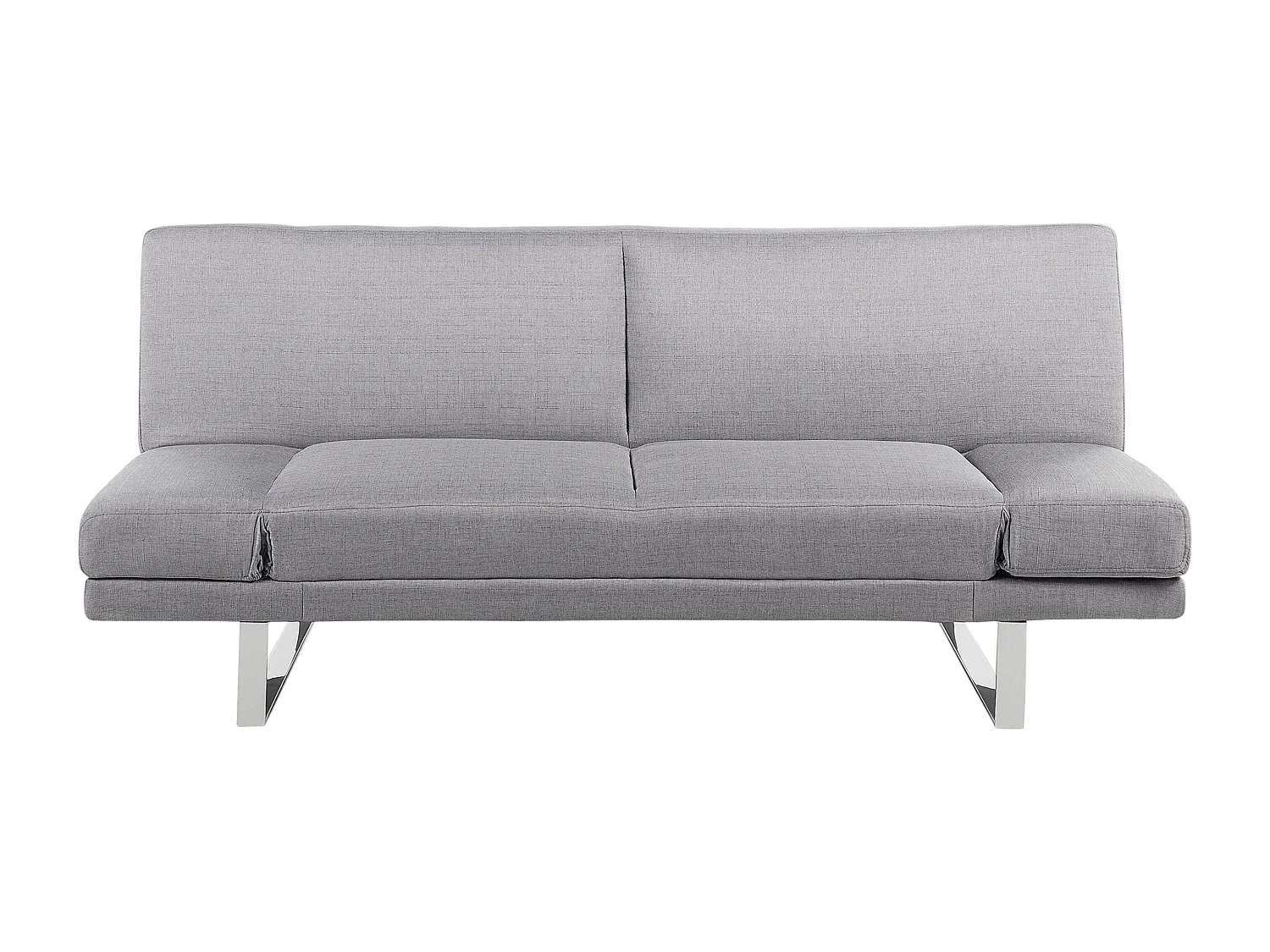 Divano letto YORK Tessuto Grigio chiaro 2 posti