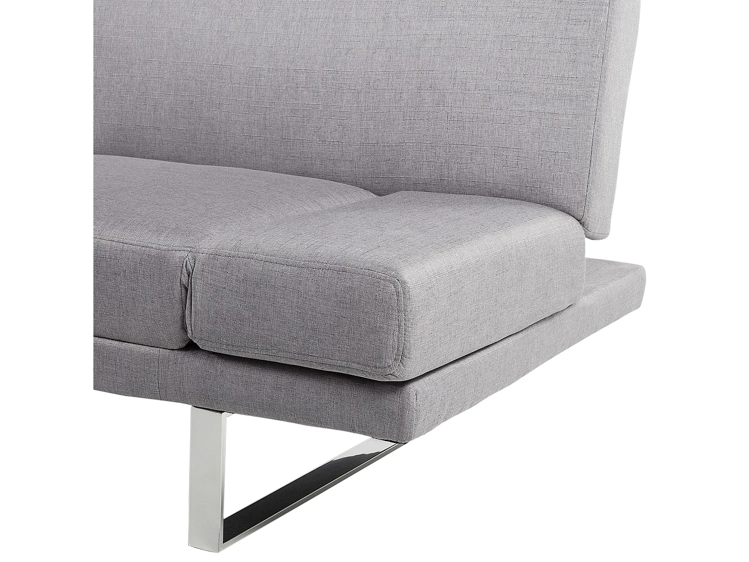 Divano letto YORK Tessuto Grigio chiaro 2 posti