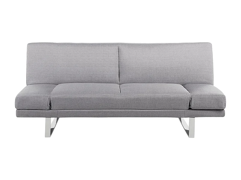 Canapé-lit 2 places YORK Tissu Gris clair