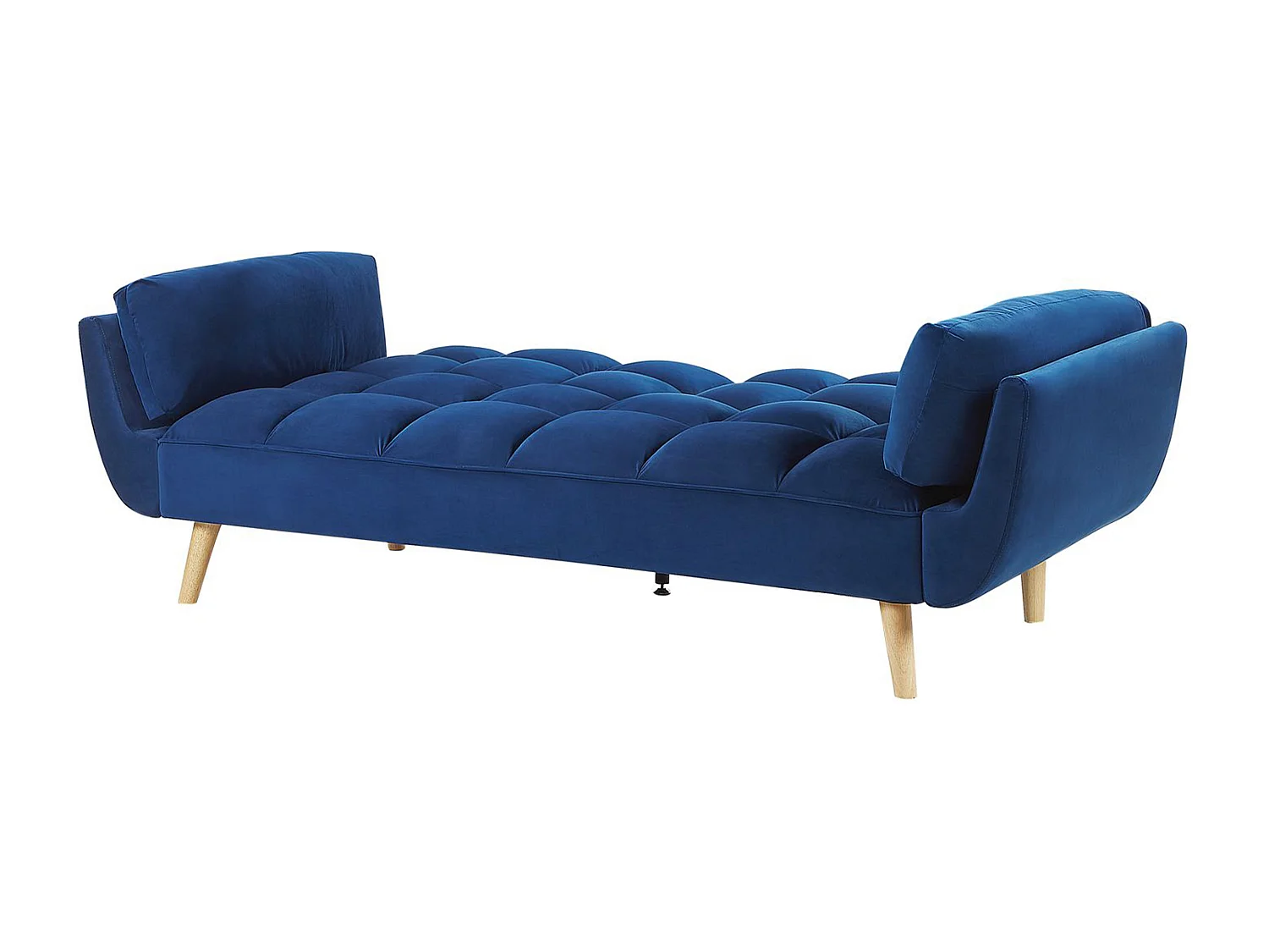 Canapé-lit 3 places ASBY Velours Bleu marine