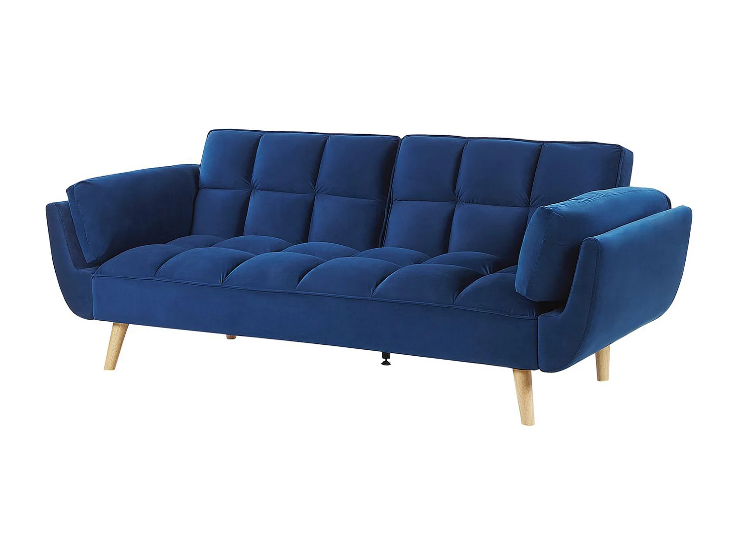 Slaapbank ASBY Fluweel Marineblauw 3-zitter