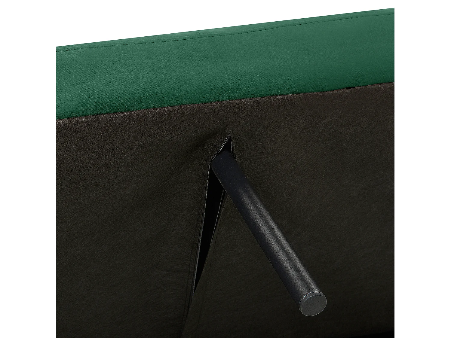 Canapé-lit 3 places VIMMERBY Velours Vert émeraude