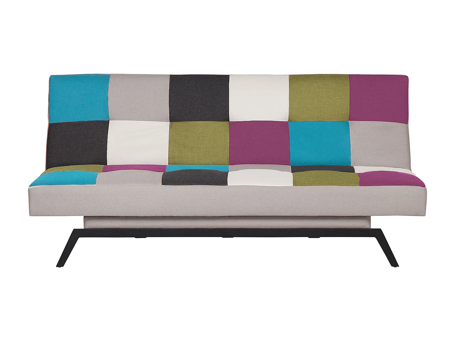 Canapé-lit 3 places LEEDS Tissu Multicolore