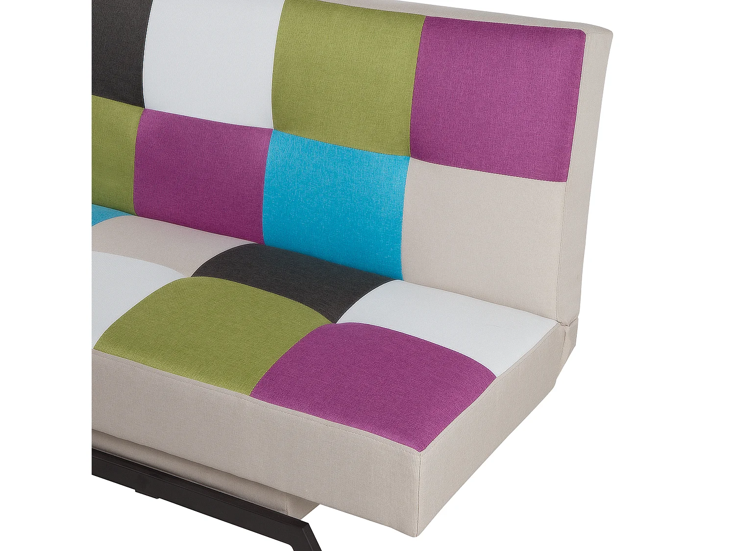 Canapé-lit 3 places LEEDS Tissu Multicolore