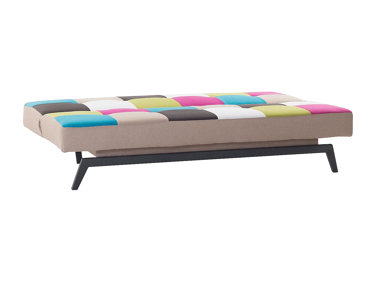 Canapé-lit 3 places LEEDS Tissu Multicolore