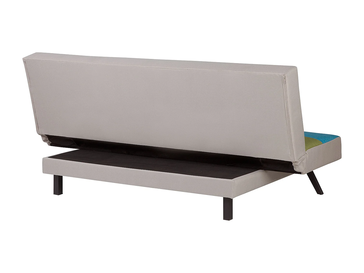 Canapé-lit 3 places LEEDS Tissu Multicolore