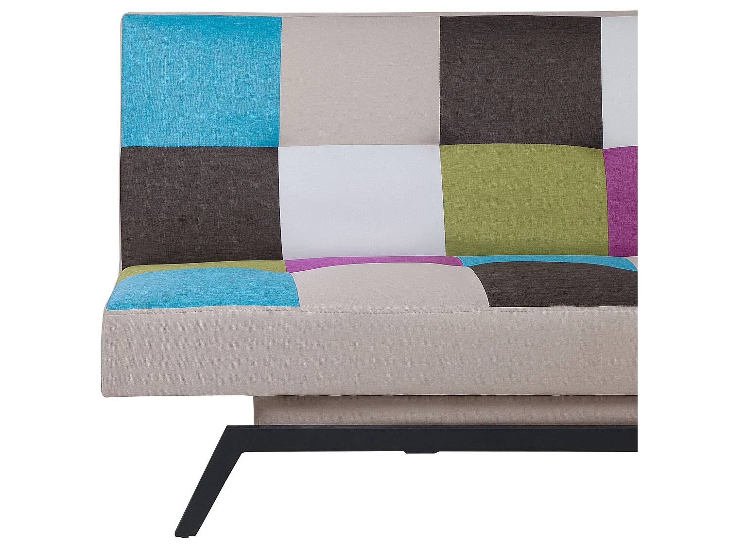 Canapé-lit 3 places LEEDS Tissu Multicolore