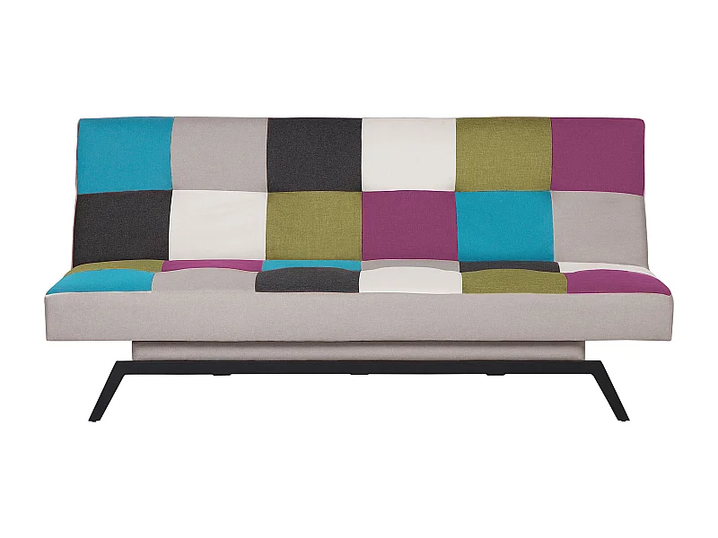 Divano letto LEEDS Tessuto Multicolore 3 posti