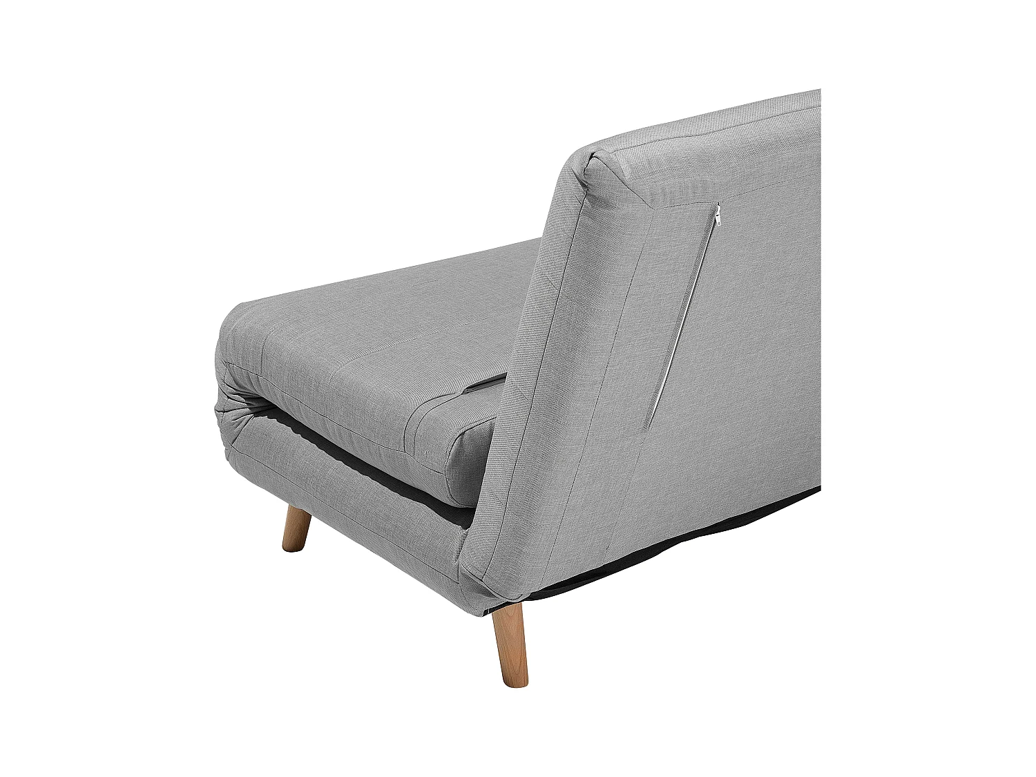 1-Sitzer Schlafsofa SETTEN Stoff Hellgrau