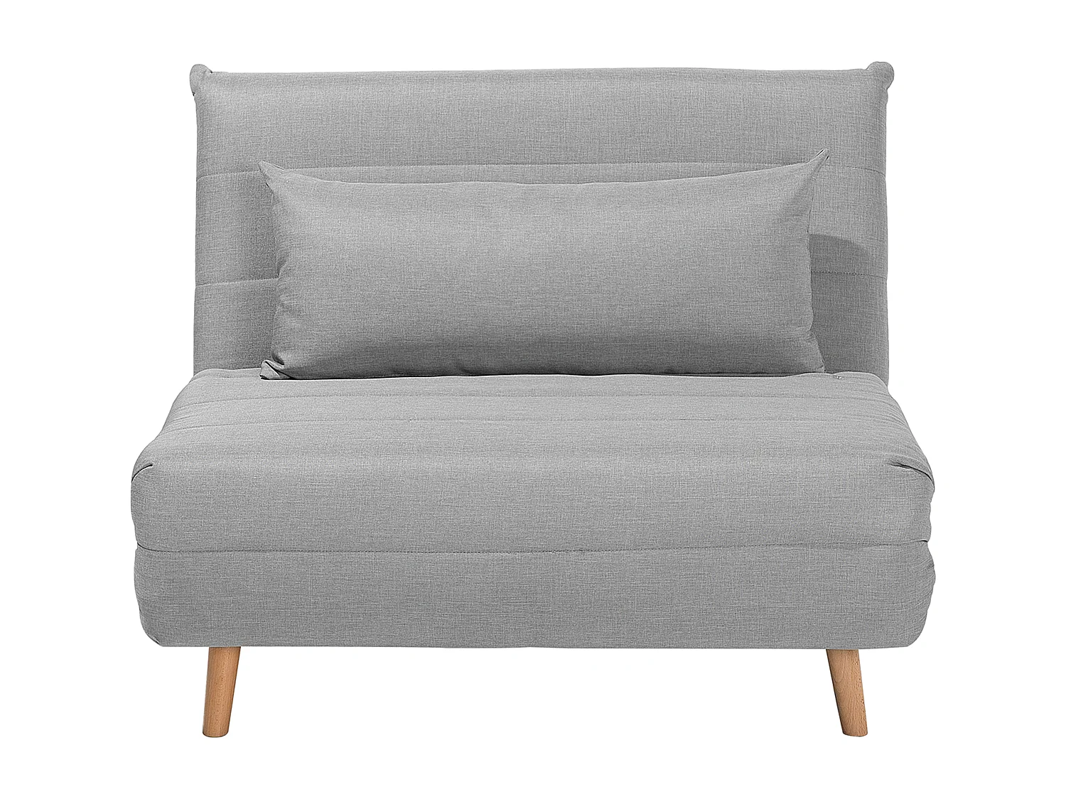 1-Sitzer Schlafsofa SETTEN Stoff Hellgrau