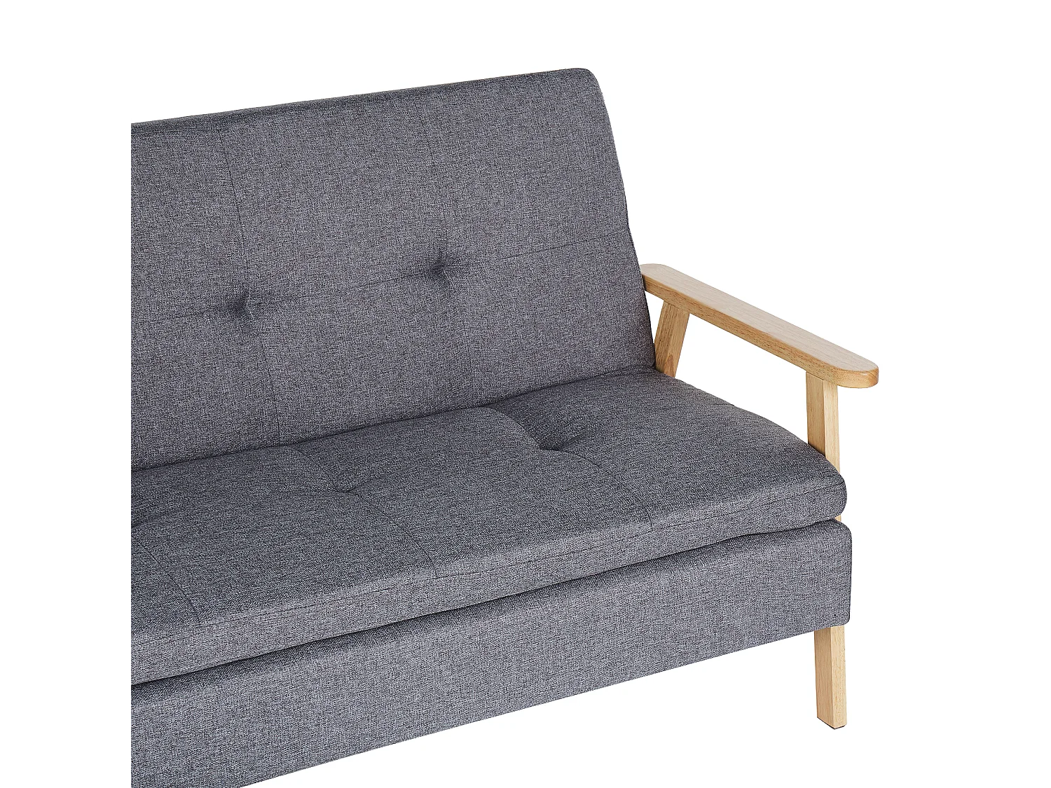 Divano letto TJORN Tessuto Grigio 3 posti