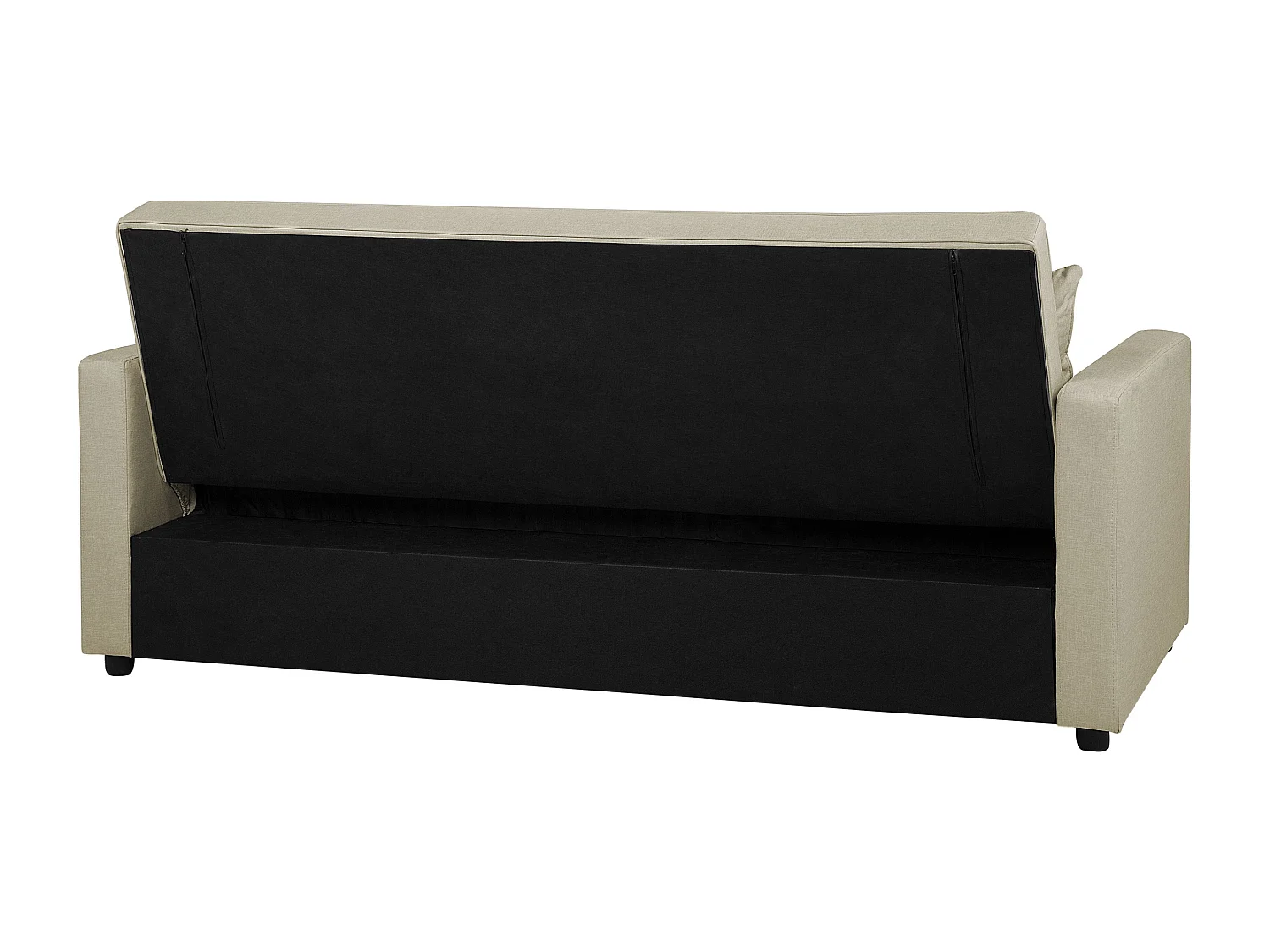 Canapé-lit 3 places GLOMMA Tissu Beige