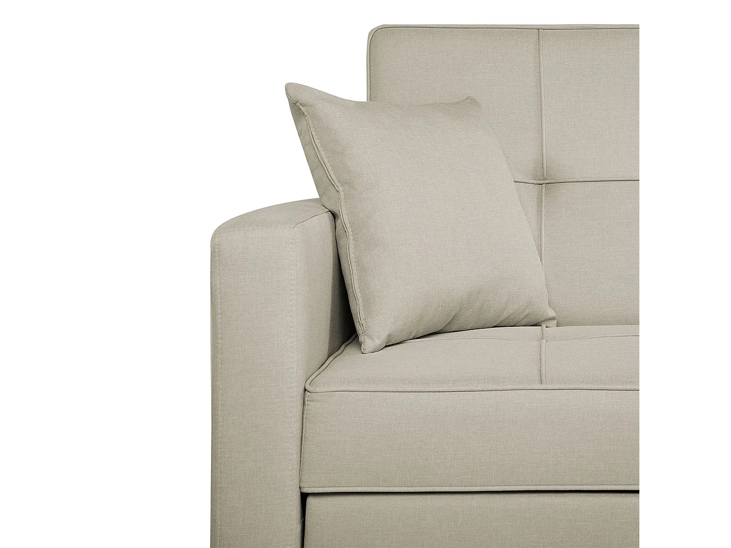 Canapé-lit 3 places GLOMMA Tissu Beige