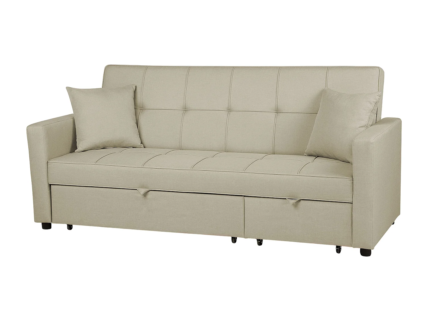 Slaapbank GLOMMA Stof Beige 3-zitter