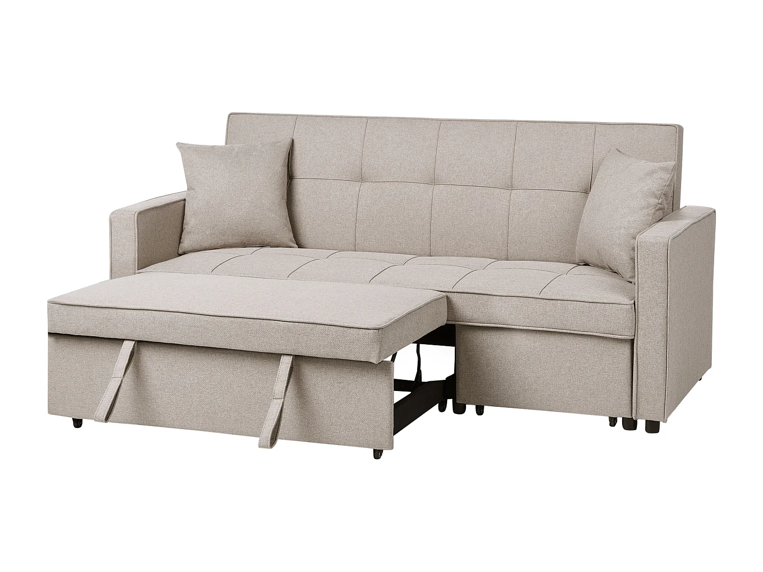 Slaapbank GLOMMA Stof Beige 3-zitter