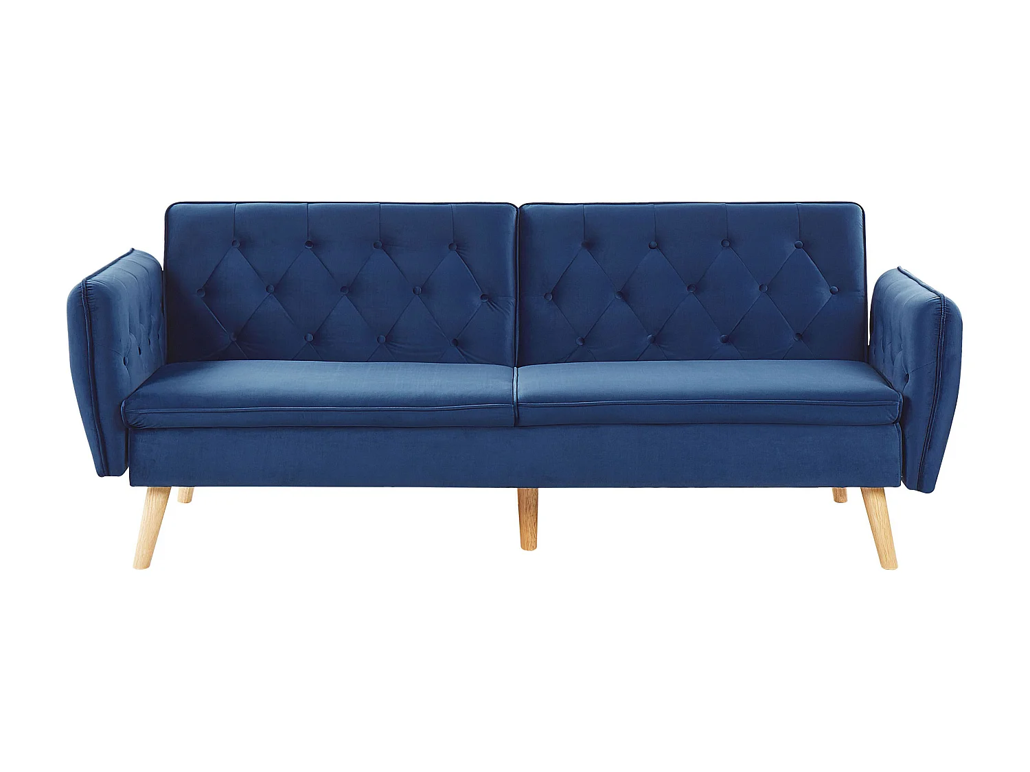 Canapé-lit BARDU Bleu marine Velours