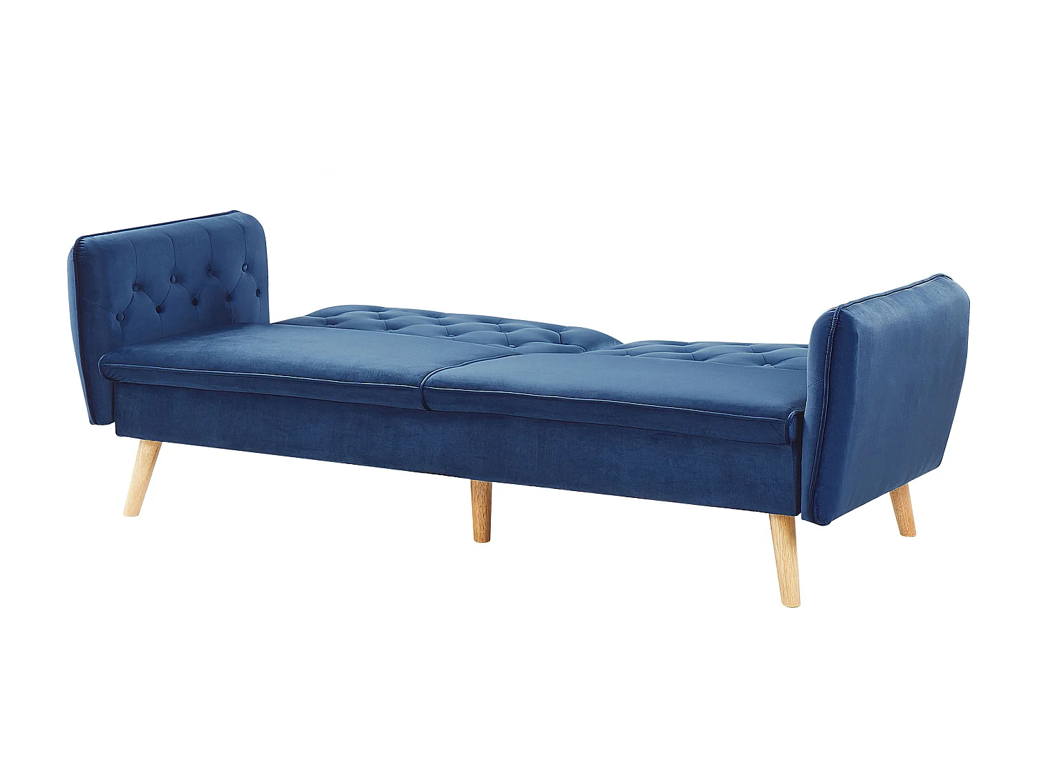 Canapé-lit BARDU Bleu marine Velours