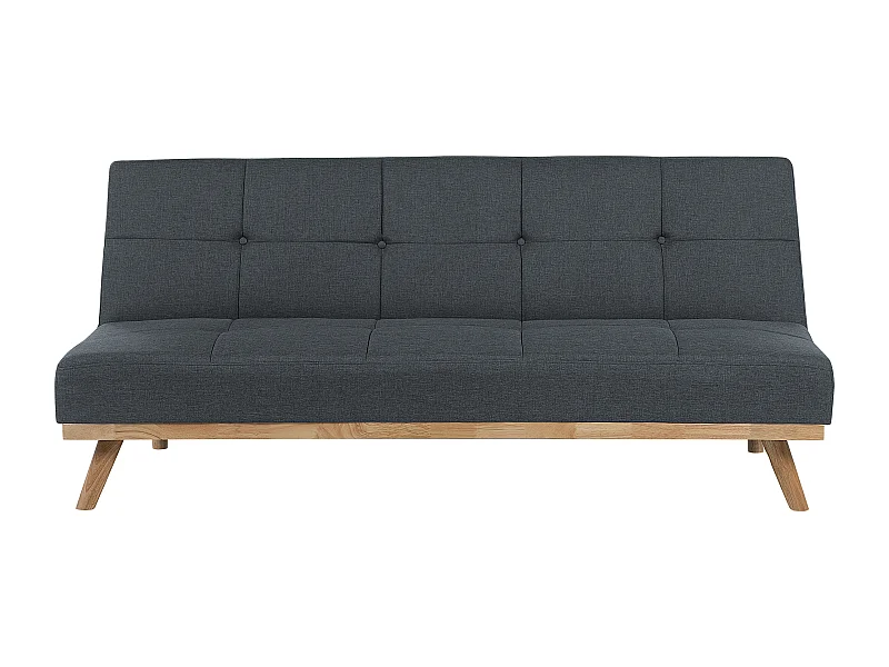 Sofa rozkładana FROYA Ciemnoszary dla 3 osób