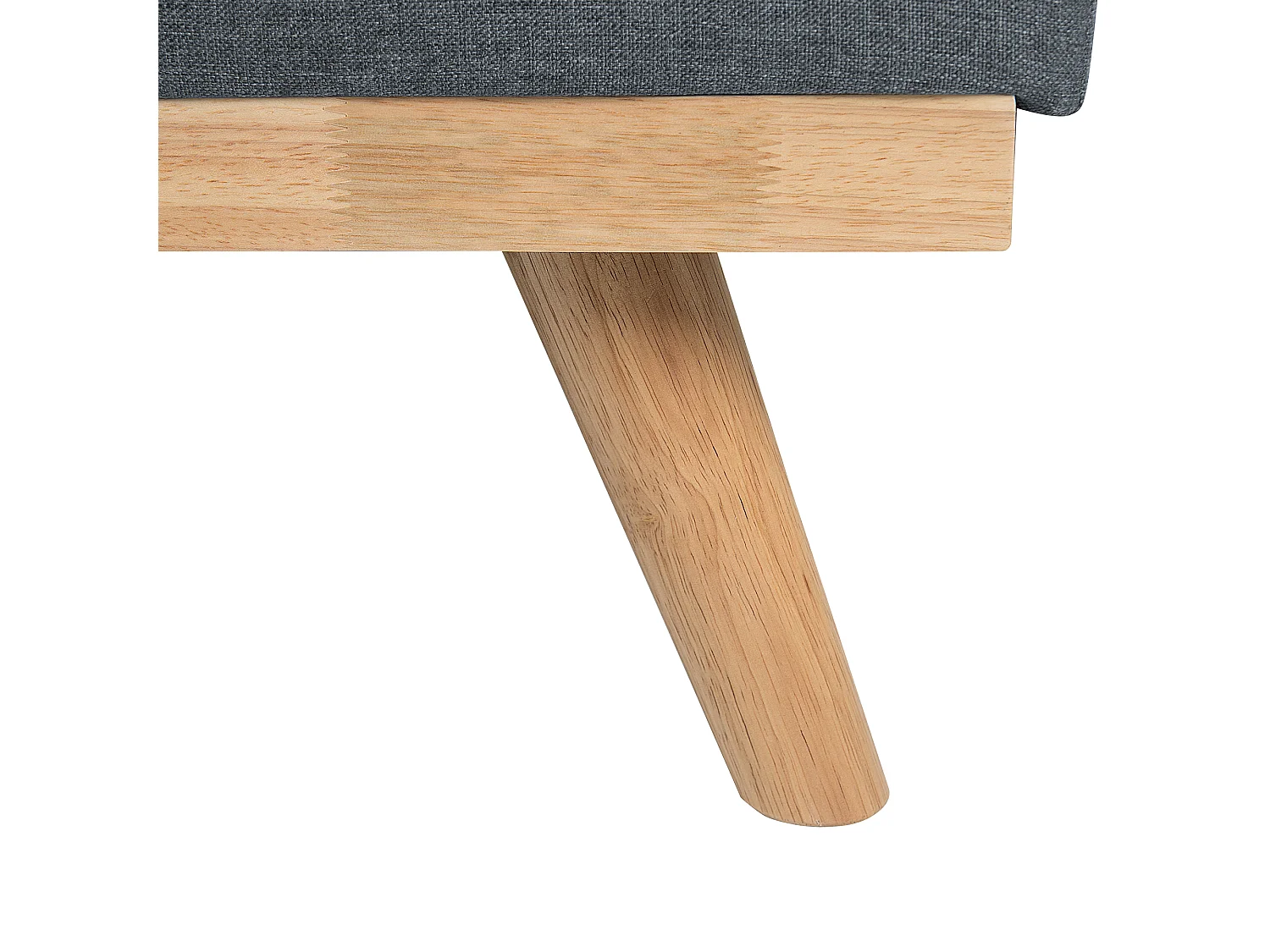 Schlafsofa FROYA Stoff Dunkelgrau 3-Sitzer