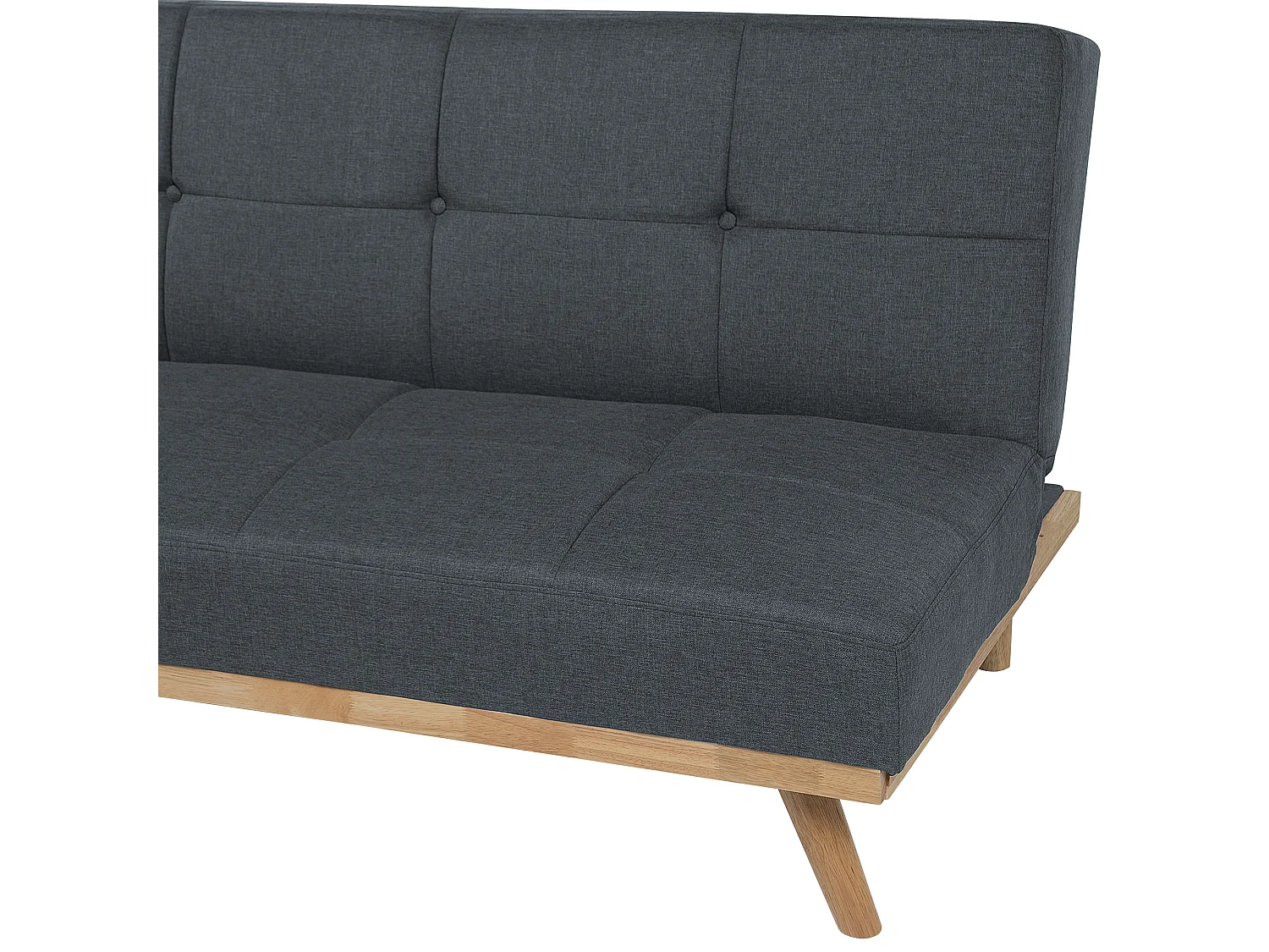 Canapé-lit 3 places FROYA Tissu Gris foncé