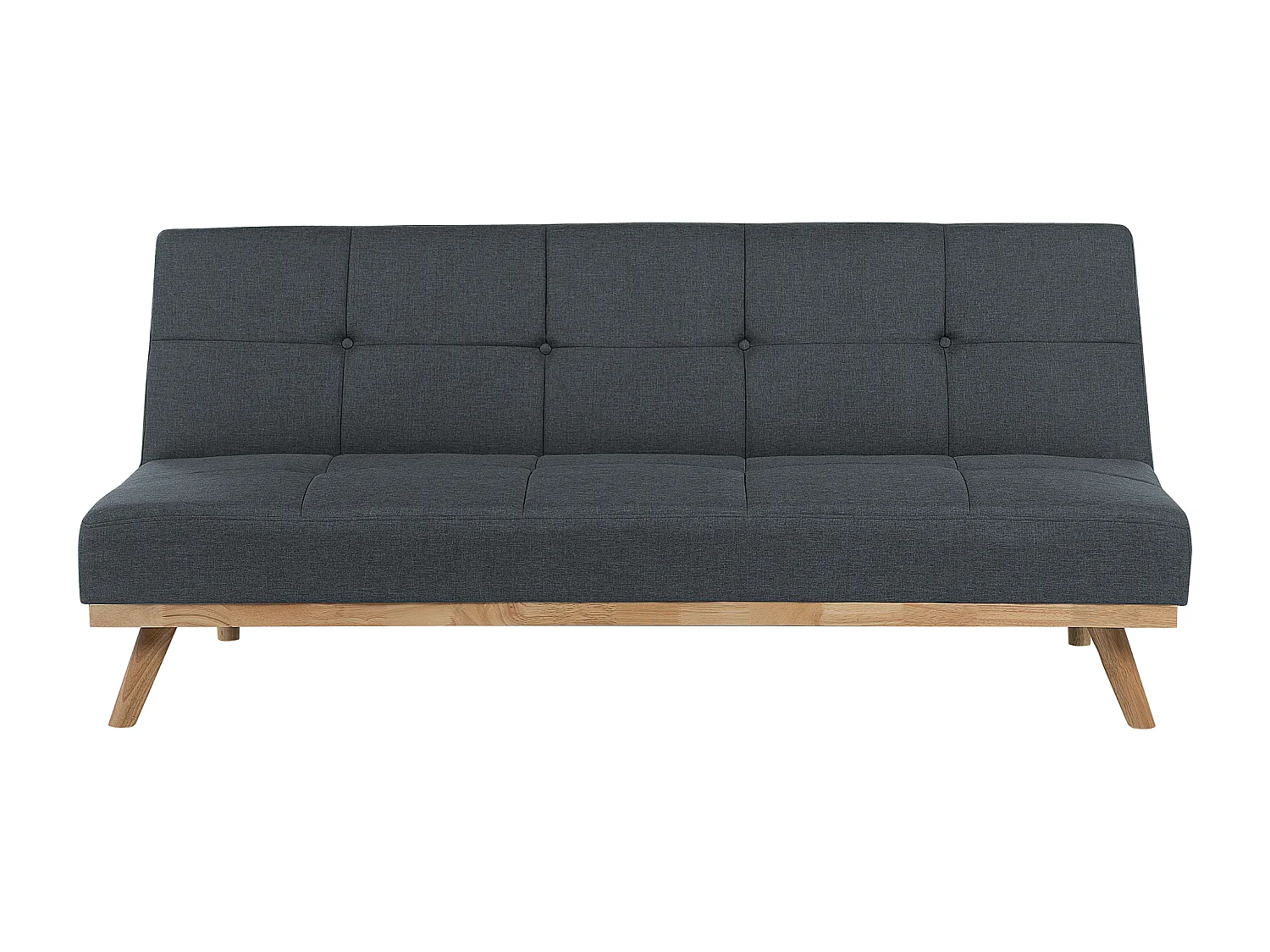 Schlafsofa FROYA Stoff Dunkelgrau 3-Sitzer