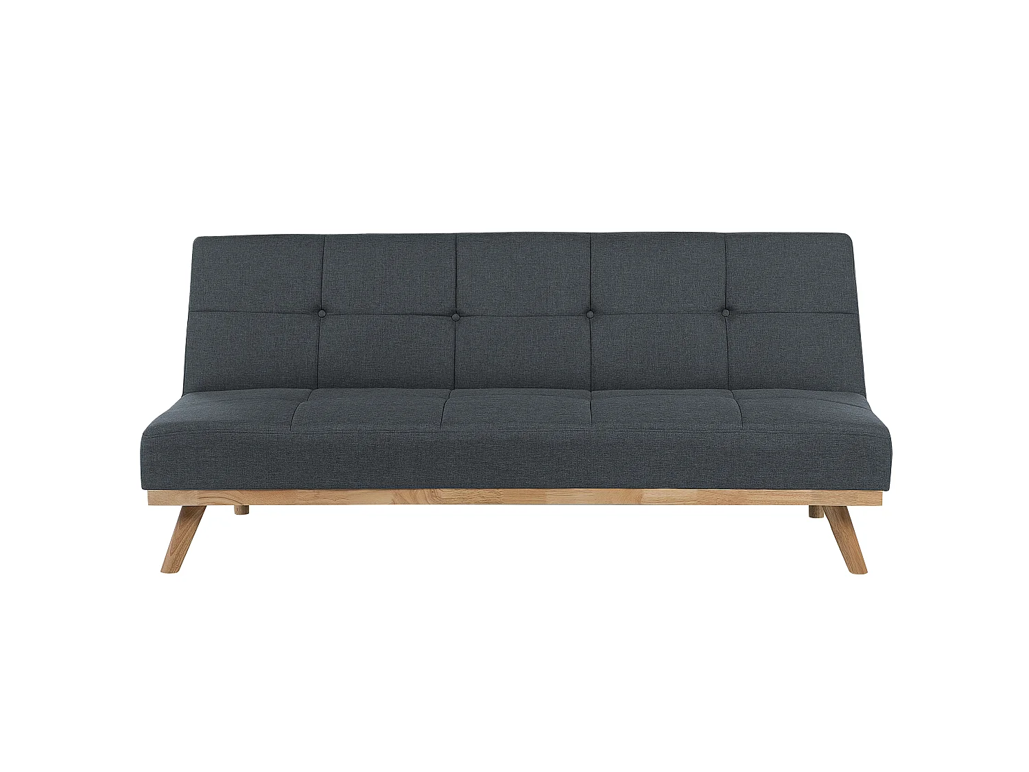 Schlafsofa FROYA Stoff Dunkelgrau 3-Sitzer