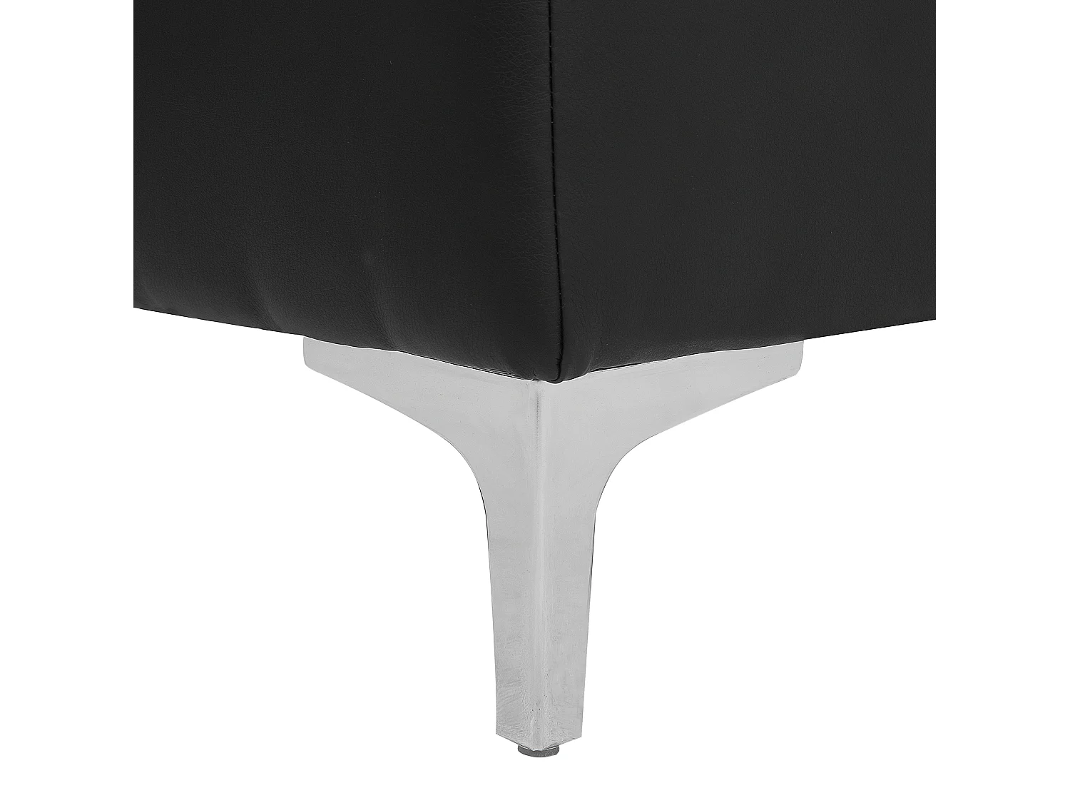 Canapé-lit modulable en forme de U 5 places ABERDEEN Cuir PU Noir