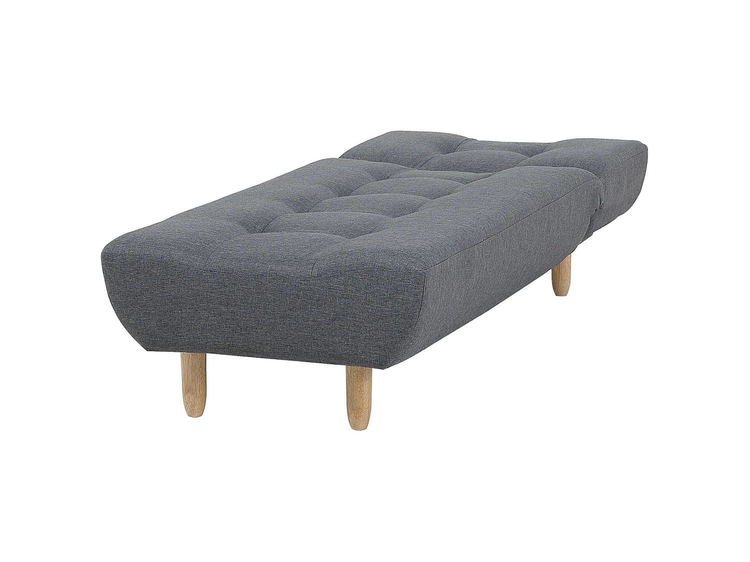 Chaise longue ALSTEN Stof Donkergrijs