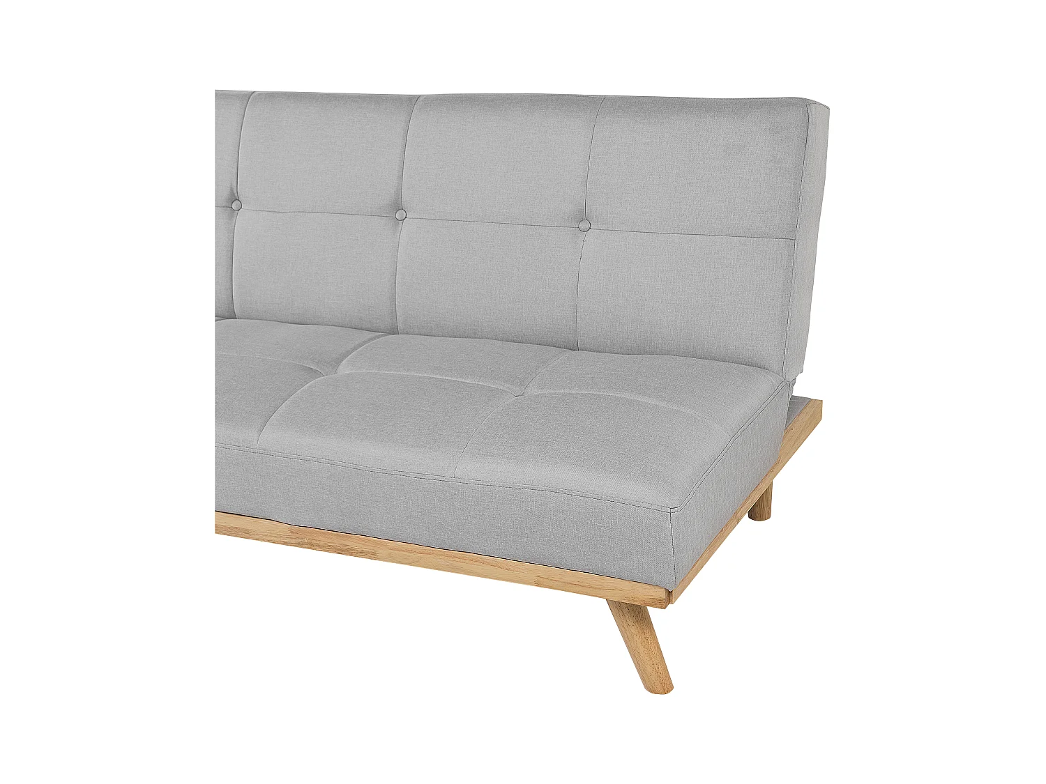 Canapé-lit 3 places FROYA Tissu Gris clair
