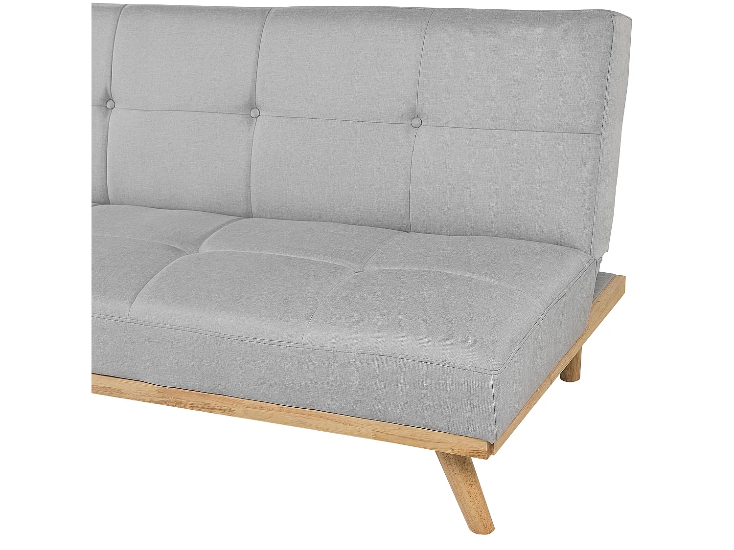 Canapé-lit 3 places FROYA Tissu Gris clair