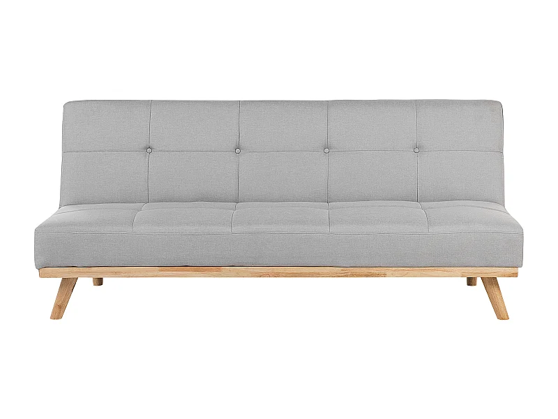 Divano letto FROYA Tessuto Grigio chiaro 3 posti