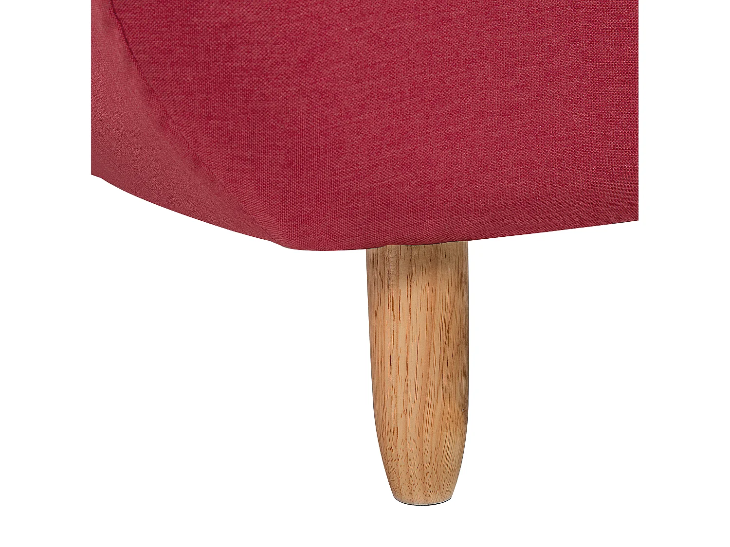 Chaise longue ALSTEN Tissu Rouge