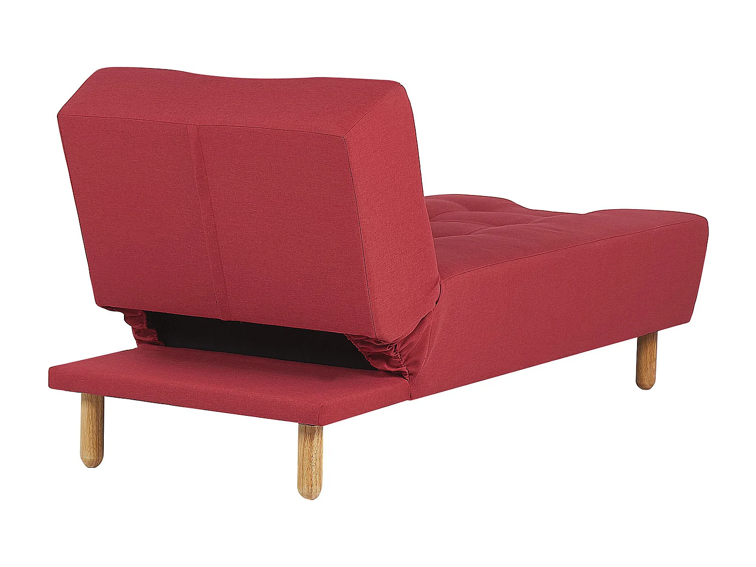 Chaise longue ALSTEN Tissu Rouge