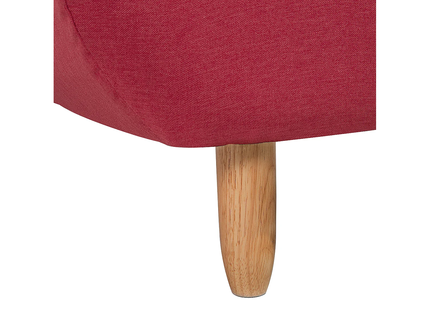 Chaise longue ALSTEN Tissu Rouge