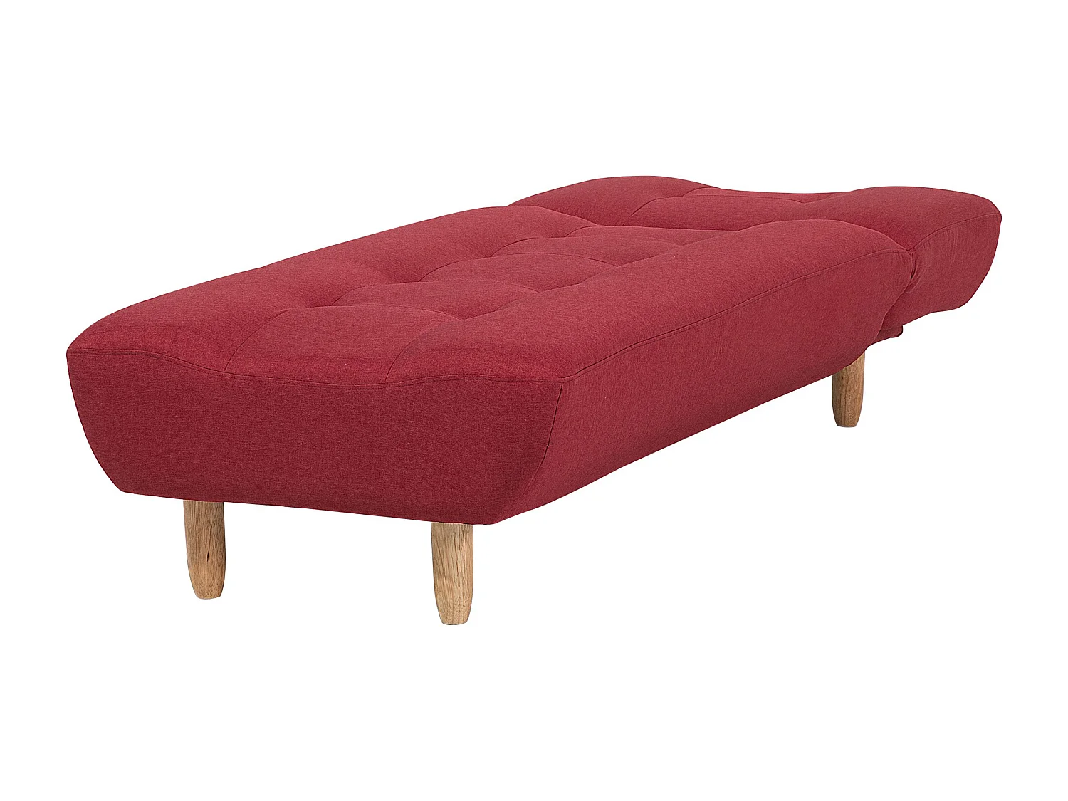 Chaise longue ALSTEN Tissu Rouge