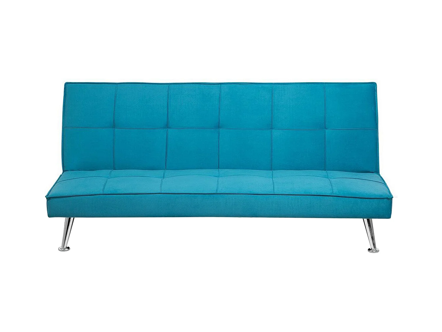 Canapé convertible 3 places en tissu bleu azur HASLE II