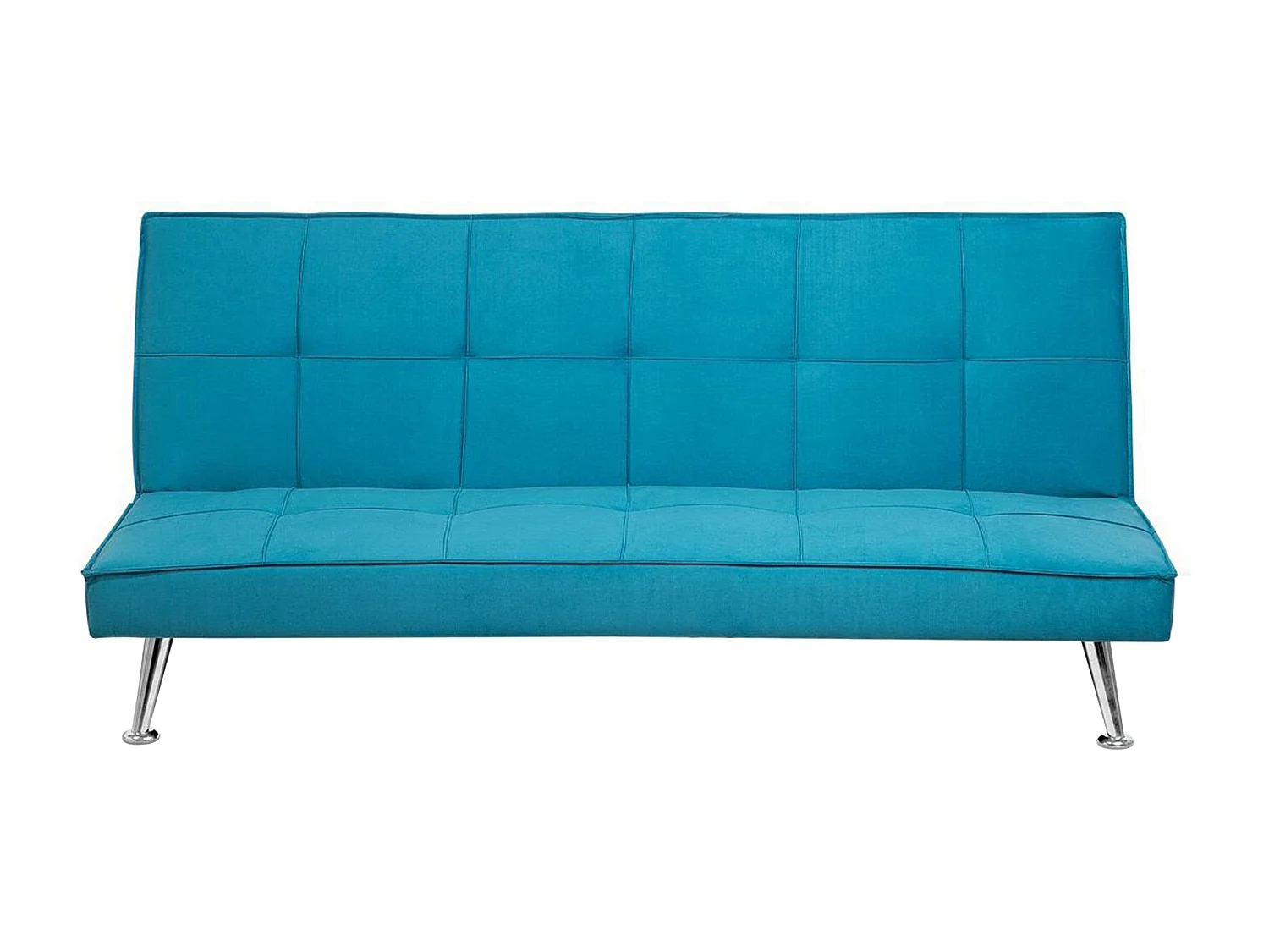 Canapé convertible 3 places en tissu bleu azur HASLE II