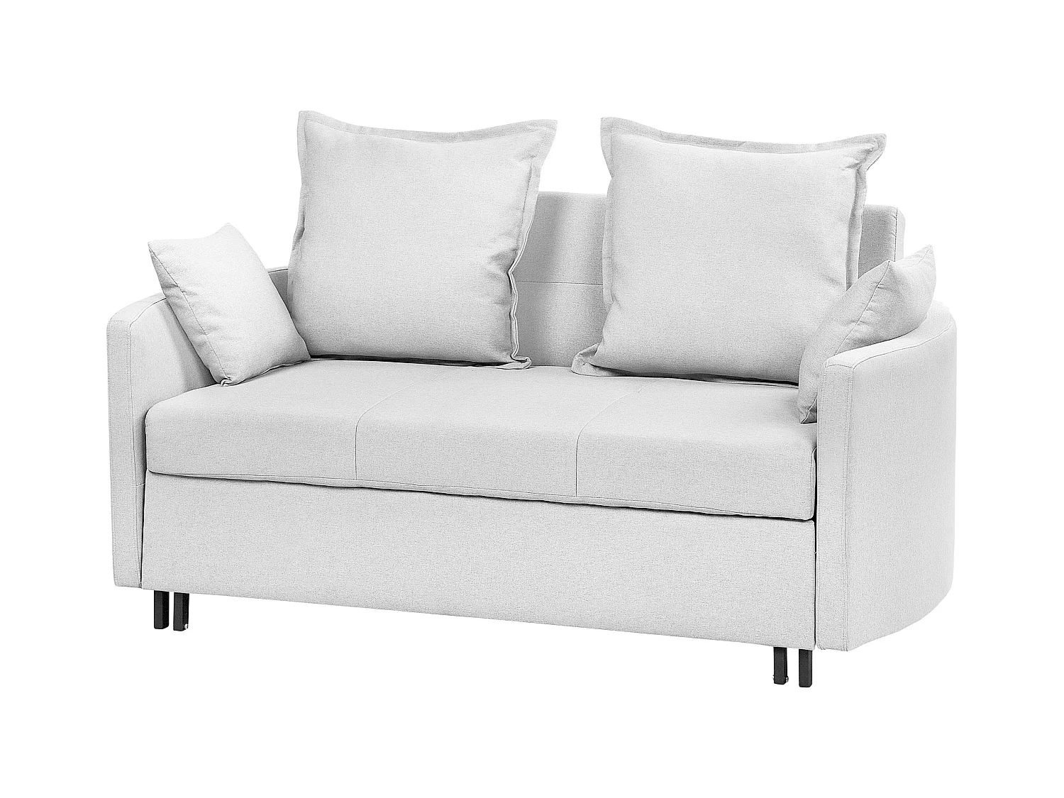 Slaapbank HOVIN Stof Lichtgrijs 2-zitter