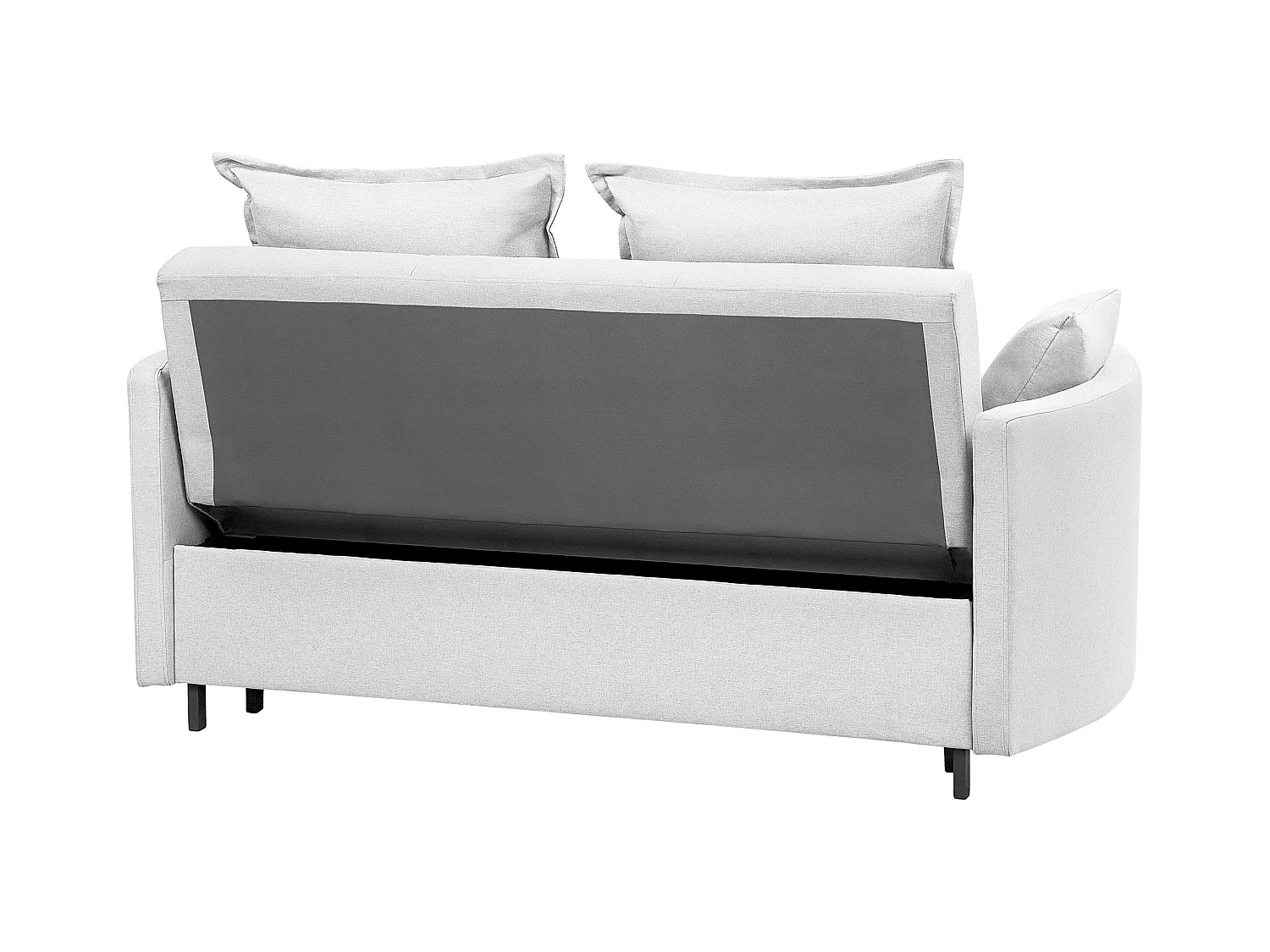 Slaapbank HOVIN Stof Lichtgrijs 2-zitter