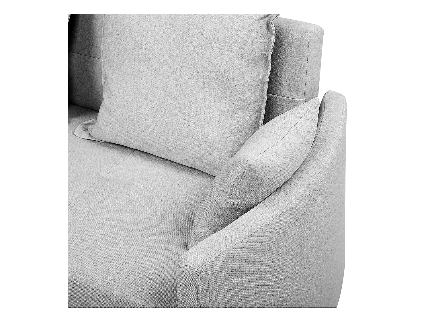 Slaapbank HOVIN Stof Lichtgrijs 2-zitter