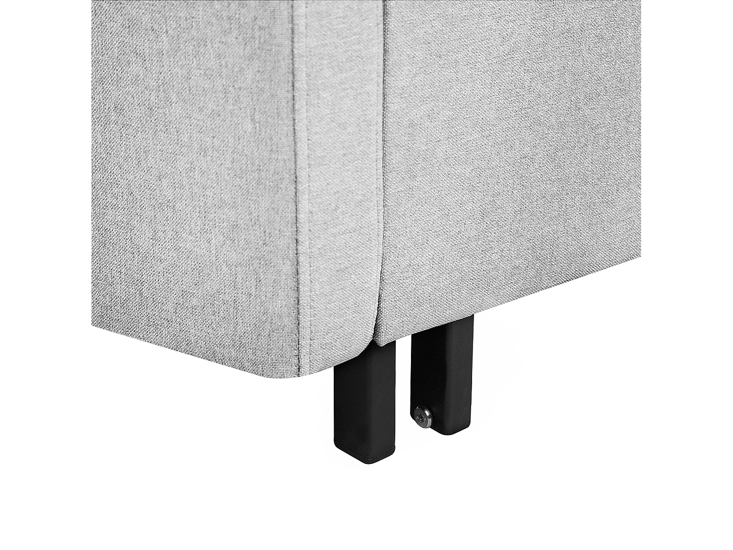 2-Sitzer Sofa mit Schlaffunktion Stoff hellgrau mehrere Kissen Schlafsofa Hovin